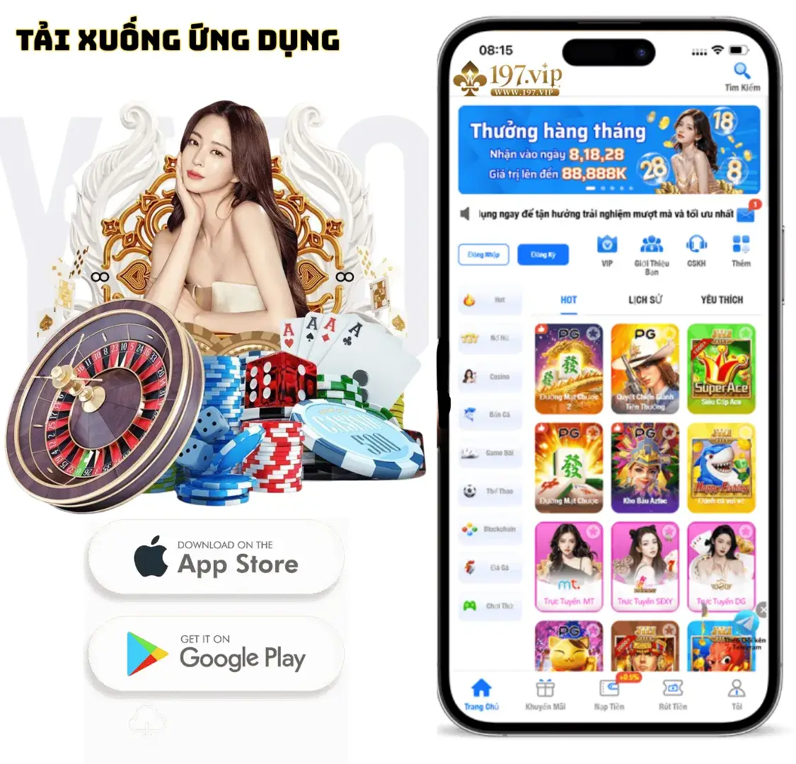 khuyến mãi tải app 197vip11 link